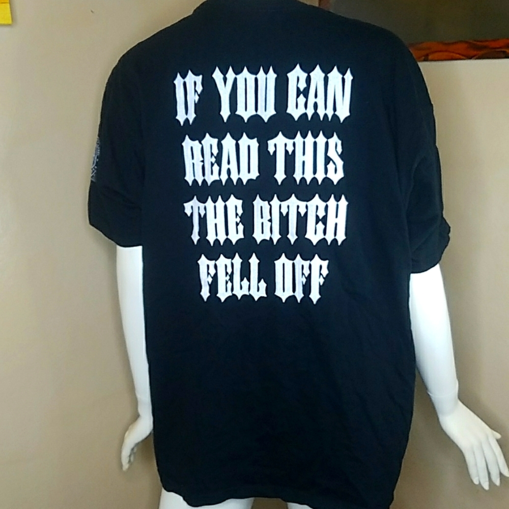 Black Hills Sturgis Biker Motorcycle Shirt If You Can Read This Men's XL